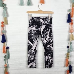 Lululemon Wunder Under Crop High Waist Leggings Granite Black Marble